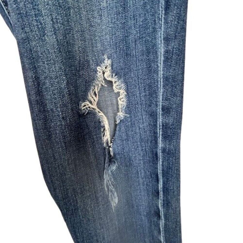 Kut From the Kloth Blue Jeans 6 Catherine Boyfriend Distressed Holes - Picture 4 of 13